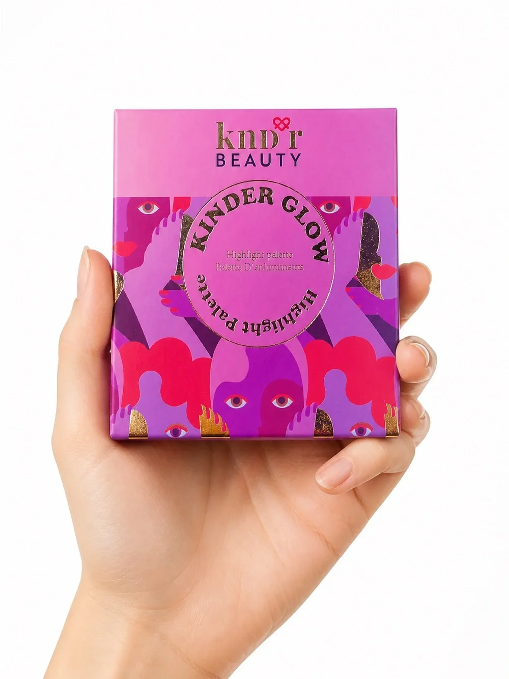 KNDR BEAUTY Kinder Glow Highlighting Palette 4 Shades Talc Free New